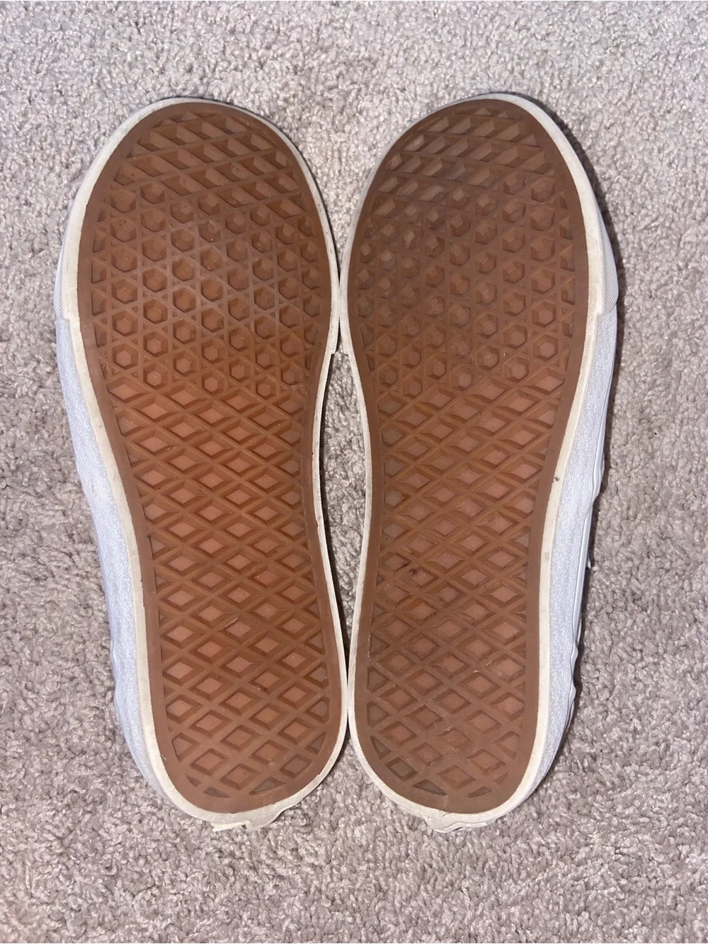 White Vans Classic Slip-On Canvas Sneakers - Women’s 7